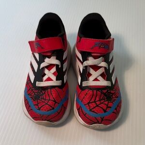 Kids Red and Black Spider Man Themed Shoes, Marvel